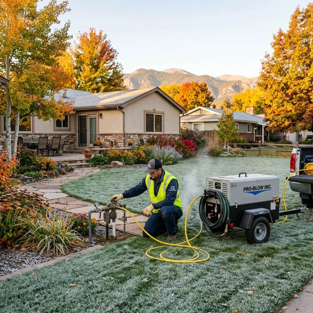 Sprinkler blowout service in Colorado Springs